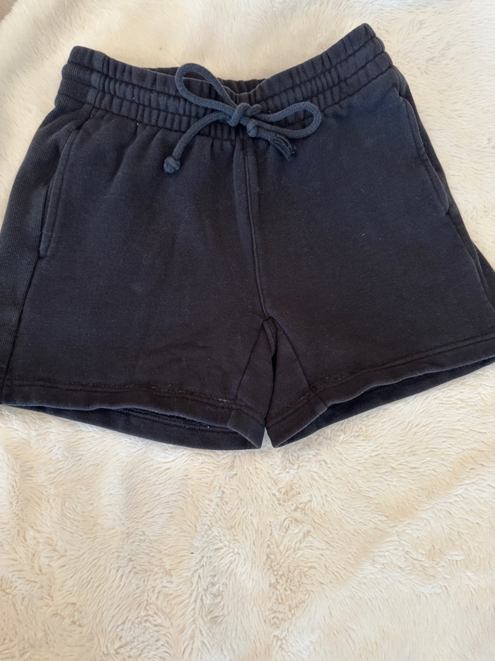 TNA Black Elastic-Waist Athletic Shorts